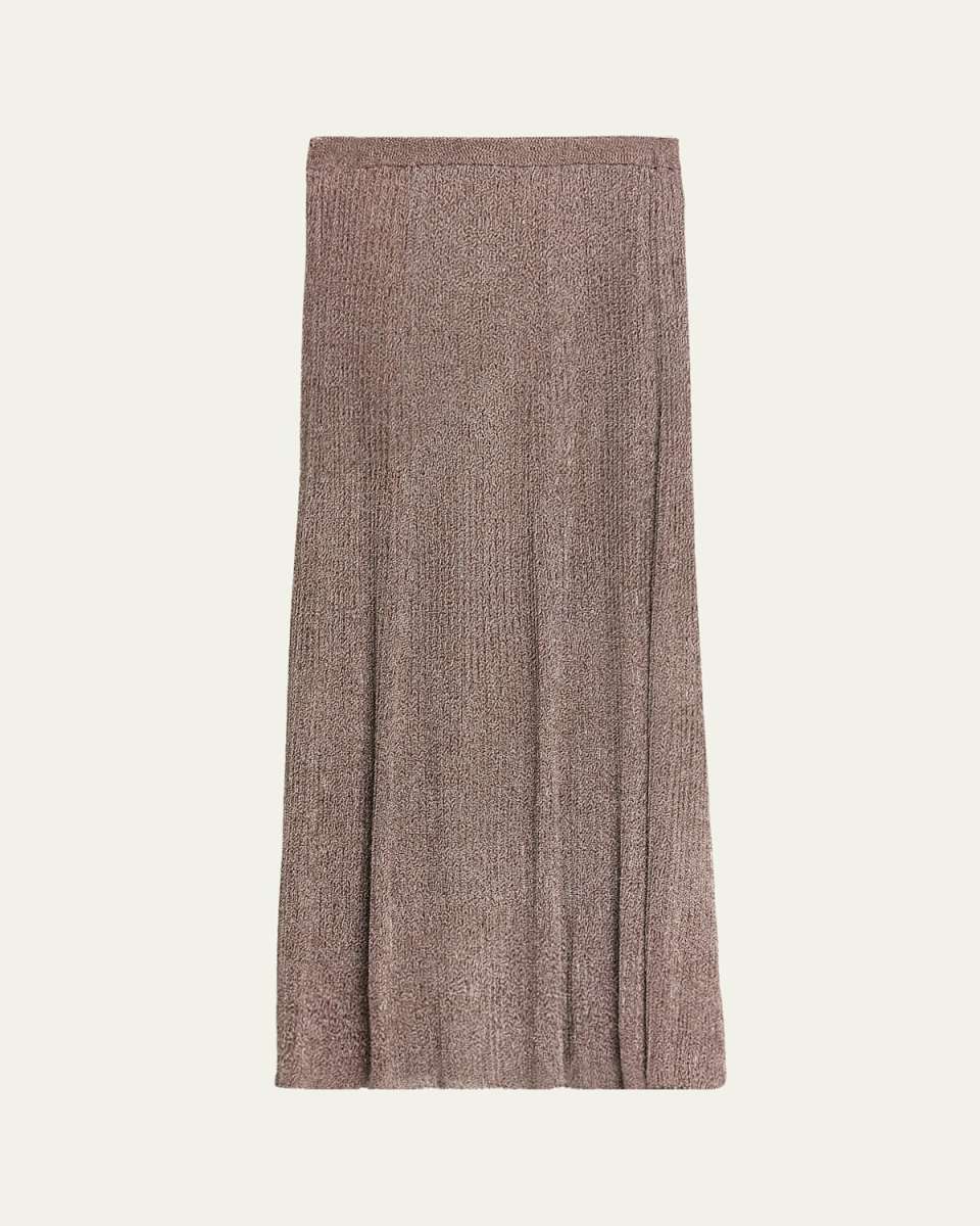 Renae Metallic Knit Maxi Skirt